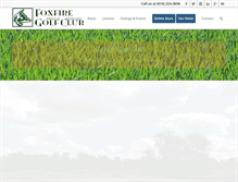 Tablet Screenshot of foxfiregolfclub.com